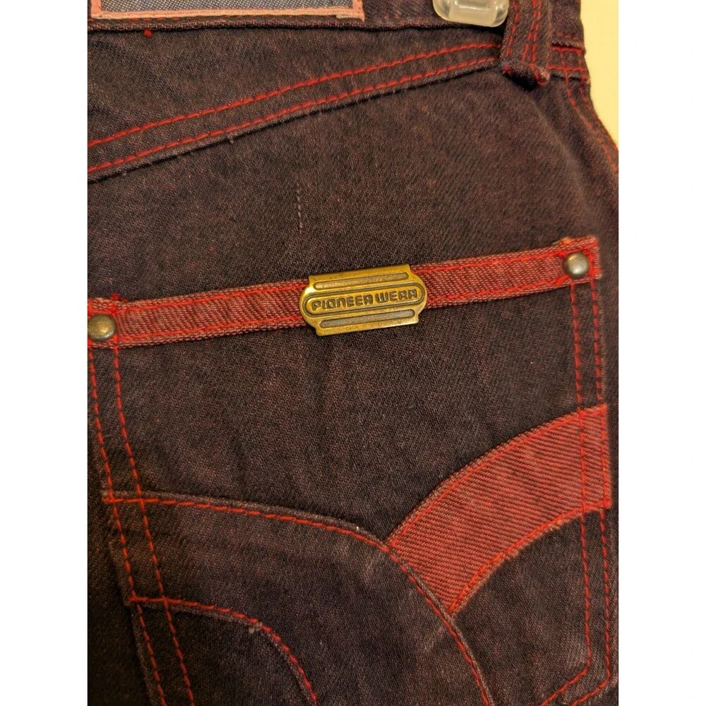 John Sullivan For Pioneer Wear Vintage Women Midi Skirt Denim Western Size 11/12